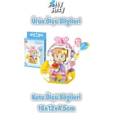 Mabeyn Loz Micro Block Serisi Pembe Astronot 410 Parça Oyuncak Yapım Seti FFLZ-8828