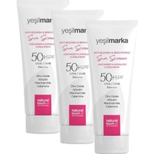 Mabeyn Anti Blemish & Brightening Sun Screen 50 Spf Güneş Koruyucu Krem (3 Paketi)