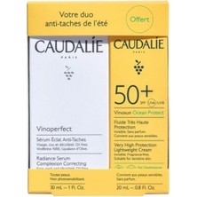 Mabeyn Caudalie Vinoperfect Serum 30 Ml+ Suncare Leke Karşıtı Serum Güneş Kremi Spf 50+ 25 ml Set