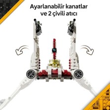 Mabeyn V-19 Torrent Starfighter 75432 – 9 Yaş ve Üzeri Erkek ve Kız Çocuklar Için Dönüştürülebilen Kanatlı Uzay Aracı, Blaster ve Pilot Figürlü Model Yapım Seti, Hediye Fikri (567 Parça)