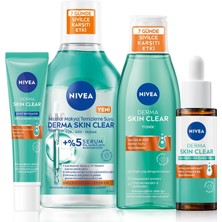 Mabeyn Derma Skin Clear Karşıtı Serum 30ML, Makyaj Temizleme Suyu 400ML, Tonik 200ML ve Gece Kremi