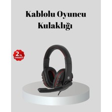 TKÇ Stereo Ses Destekli Mikrofonlu Gaming Kulaklık – Yumuşak Pedli