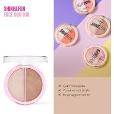 Mabeyn Callista & Fun Face Duo 100 Sparkle Crew Allık & Aydınlatıcı Paleti