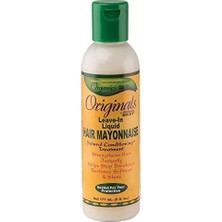 Mabeyn Originals By Africa's Leave In Hair Mayonez, Durulanmayan Saç Kremi, Onarır, Yeniden Inşa Eder ve Yeniden Canlandırır, Tüm Saç Tipleri Için Mükemmel, 6oz Şişe