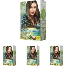 Mabeyn Natural Beauty Amonyaksız Set Saç Boyası 8.11 Yoğun Küllü Açık Kumral (4 Paketi)