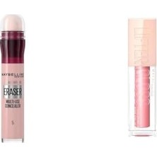 Mabeyn New York Anti Age Eraser Kapatıcı- 05 Brighten & New York Lifter Gloss Nemlendirici Dudak Parlatıcısı - 004 Silk