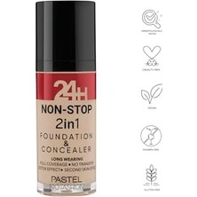 Mabeyn Pastel 24 H Non-Stop 2 In 1 Fondeten Concealer NO:603