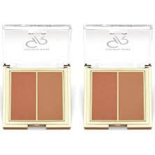 Mabeyn Blush Duo No: 03 Rosy Bronze - Ikili Mat ve Allık (2 Paketi)