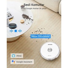 Mabeyn Ultenic T10 Otomatik Çöp Istasyonlu Süpürge, 3000PA, Beyaz