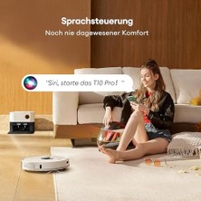 Mabeyn Ultenic T10 Pro Robot Süpürge, Silme Fonksiyonlu, Istasyonu, 4000 Pa Temizlik Robotu, Uzun Çalışma Süresi 200 Dakika, Lidar Navigasyon, Halı Algılamalı Robot Süpürge, Kartografi, Wifi/app
