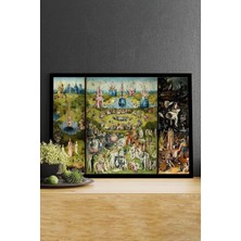 Mabeyn (PSTER14822) Dünyevi Zevkler Bahçesi Sanatsal Çerçeveli Tablo 21 x 30