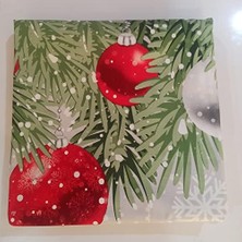 Mabeyn Taç Snowflake DESENLI%100 Pamuk Nevresim Takımı, Yeşil, Çift Kişilik