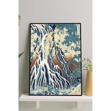 Mabeyn (PSTER14672) Kirifuri Waterfall-Katsushi Hokusai Sanatsal Çerçeveli Tablo 40 x 50