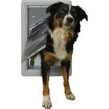 Berry Store Ideal Evcil Hayvan Ürünleri Tasarımcı Serisi Ruff-Weather Pet Kapı Teleskopik Çerçeve, Orta Boy 18,4 cm x 33 cm Kapak Boyutu