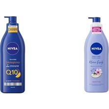 Mabeyn Besleyici Sıkılaştırıcı Vücut Sütü 400 ml + Nbody Pump Kiraz Çiçeği Jjojoba Yağı Losyon 400 ml