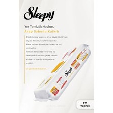 Mabeyn 4'lü Arap Sabunu Katkılı Mopa Uyumlu 4 Xlarge Yer Temizlik Havlusu 50 Yaprak ve Rosıe Pamuk