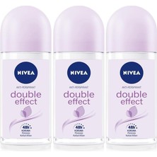 Mabeyn Kadın Roll-On Deodorant Double Effect 50ML, Ter Kokusuna Karşı 48 Saat Koruma, X3 Adet P10848