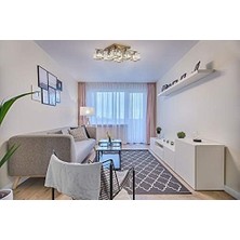 Mabeyn AV-60230-6E Eskitme Kaplama Modern Avize E27 Metal Kristal 80X40CM