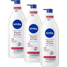 Mabeyn Yoğun Nemlendirici Repair & Care Vücut Losyonu 400ML, 72 Saat Nemlendirime, Kaşıntılı ve Hassas Ciltlere Özel, Onarıcı, Gliserin,pro Vitamin B5,niasinamid,kuru Ciltler (3 Paketi)