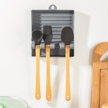 Mabeyn Org-85 Kaşık ve Kapak Tutucu - Kapak Standı Kaşık Kepçe Altlığı Düzenleyici Organizer -
