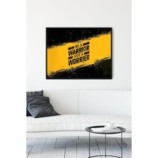 Mabeyn (PSTER12647) Savaşçı Ol Be A Warrior Girişimcilik Çerçeveli Tablo (30 x 40CM)