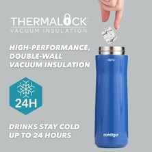 Mabeyn Jackson Autopop Soğuk Su Termosu 590 ml Pembe