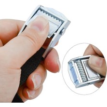 Berry Store 2 Adet 3 M Gergi Kayışı, Ayarlanabilir Bağlama Kayışı, Kelepçeli Kilitli, Mandallı Gergi Kayışı, Sağlam Cırcır Kayışı, Otomobil, Bisiklet, El Arabası, Motosiklet, Bagaj, Kamp Için (Siyah)