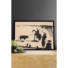 Mabeyn (PSTER14782) Toros - Pablo Picasso Sanatsal Çerçeveli Tablo 21 x 30