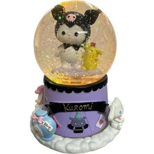 Mabeyn ve Pompompurin Gözü Açık Dev Boy Işıklı Müzikli Kar Küresi