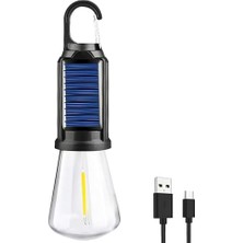 Mabeyn 2 Lambalı, Askılı, 3 Modlu, Şarjlı, LED Solar Güneş Enerjili, 2 mt Metal Standlı, Su Geçirmez, Kitap Okuma Işığı, Kamp, Avcılık, Balıkçılık, Garaj, Güverte, Balkon Dekorasyonu, Karavan (Oval)