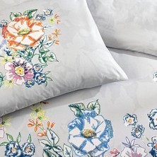 Mabeyn Taç Fiora Standart Pamuk Nevresim Takımı, Gri, Çift Kişilik