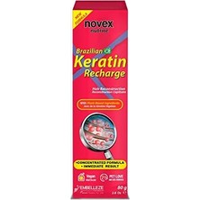 Mabeyn Novex Brazılıan Keratın - Kurumuş ve Zarar Görmüş Saçlar Için Durulanmayan Saç Bakım Kremi 80G (7896013551447)