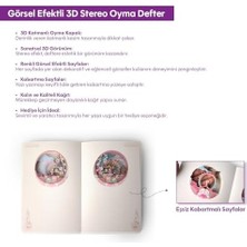 Mabeyn Dönme Dolap Temalı 3D Katmanlı Oyma Sayfalı Defter Ajanda Bloknot 20,8 x 14 cm 120 Yaprak