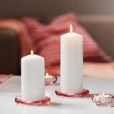 Mabeyn Tealight Mumluk, Pembe, 3 cm