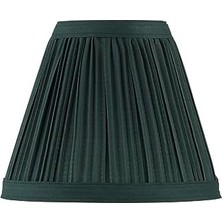 Mabeyn Aspen 33123-2, Avize Pileli Klipsli Yeşil Gölge, 7,62 cm Üst x 15,24 cm Alt x 12,7 cm Eğim, 2'li Set