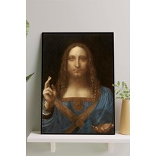 Mabeyn (PSTER14715) Salvator Mundi - Vinci Sanatsal Çerçeveli Tablo 50 x 70