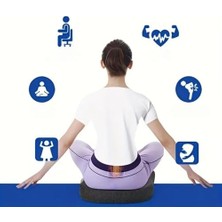 Mabeyn Ortopedik Oturma Minderi – Kuyruk Sokumu ve Bel Desteği Için Memory Foam Yastık | Posture Düzeltici, Tekerlekli ve Ofis Sandalyesi Için Ergonomik Minder