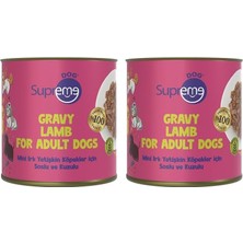Berry Store Supreme Dog Mini Irk Yetişkin Köpekler Için Soslu ve Kuzulu Konserve Mama 200 gr (2 Paketi)