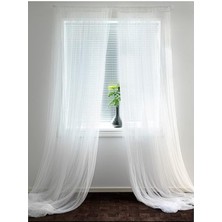 Mabeyn Lill Perde Çifti Beyaz (280 cm x 300 Cm)