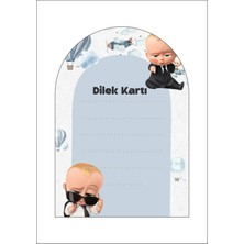 Sinek Kupası Tasarım Patron Bebek Boss Baby Dilek Kartı 18'li *kalın Kağıt 8*12 cm
