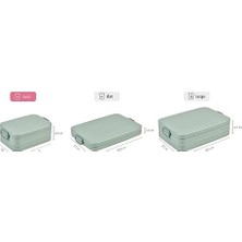 Mabeyn Rosti Lunchbox A Break Midi – Plastik, Denim, 18.5 " x 12 x 6.5 Cm, 1 Birim