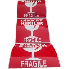 Berry Store Dikkat Kırılır Etiketi 100X100MM 500 Sarım