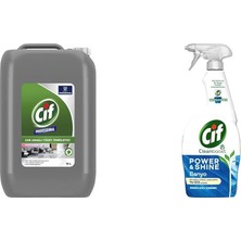 Berry Store Cif Profesyonel Genel Yüzey Temizleyici Çok Amaçlı Genel Yüzey Temizleyici 10 L(1) Cif Power Cleanboost Sprey Temizleyici Banyo Için Temizleyici ve Kireç Çözücü 750 Ml(2)