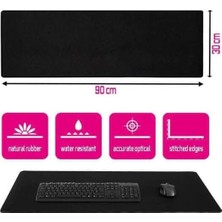 Berry Store Gaming Oyuncu Mouse Pad 90X30CM - Büyük Boy Xxl Kaymaz Taban Mousepad