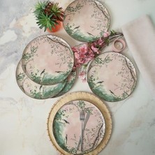 Berry Store Pink Woods Servis Tabağı 28 cm 6 Adet 22641