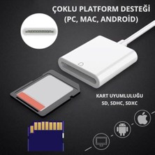 Berry Store Usb-C To Sd/hafıza Kart Okuyucu | Tak & Çalıştır Kamera Kart Dönüştürücü, Telefon, Tablet Pc Uyumlu