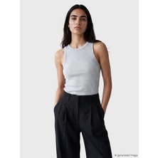 LC Waikiki Lcw Vision Gri Bisiklet Yaka Kadın Atlet