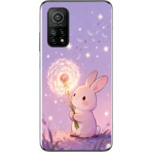 Le Balvo Xiaomi Mi 10 T Uyumlu Büyülü Tavşan Baskılı Silikon Kılıf
