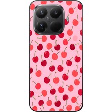 Le Balvo Xiaomi Mi 15T Pro Uyumlu Pembe Kirazlar Baskılı Silikon Kılıf