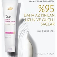Berry Store Dove Kırık Önleyici Krem Keratin Uzun Saç Terapisi 150 ml (3 Paketi)
